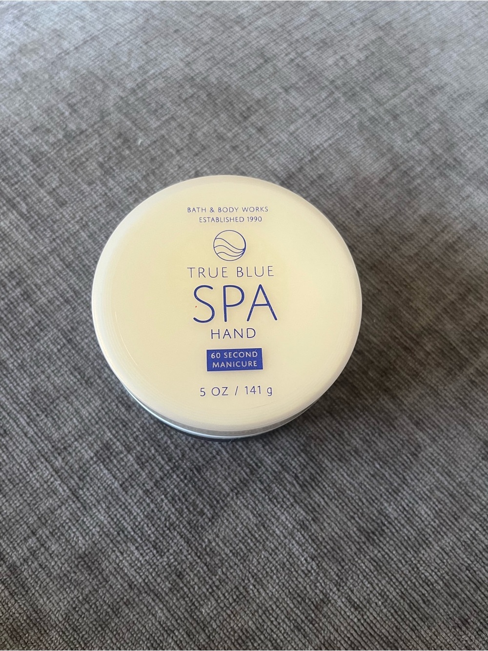 Bath & Body Works TRUE BLUE SPA 5 oz 60 SECOND MANICURE Hand Scrub Sugar Sealed - Picture 1 of 3